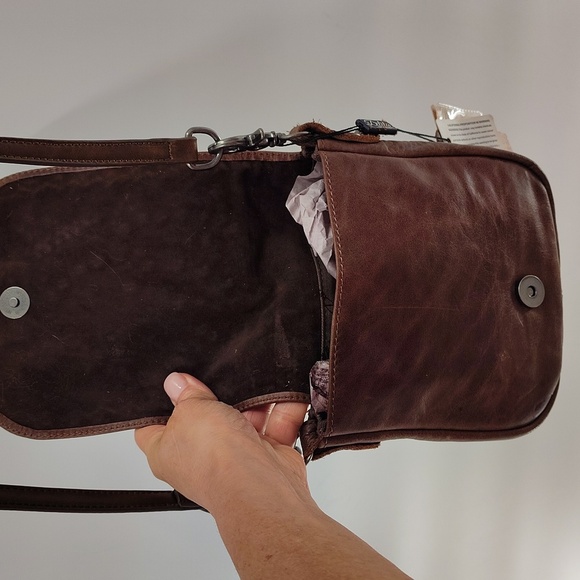 Montana West Native American Coffee Leather Crossbody Bag NWT - Picture 7 of 12